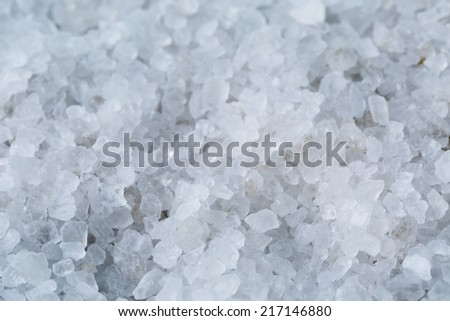 close up photo of sea salt crystals, food or spa