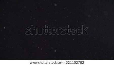 abstract particles flying over black background,dust snow or flour