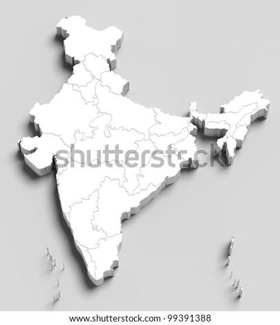 White India Map