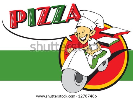 pizza pizza logo. with pizza / logo