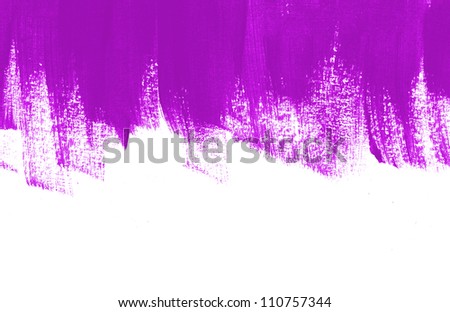 Purple hand painted brush strokes background