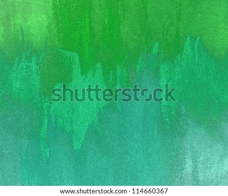 Abstract green grungy acid etched paint background