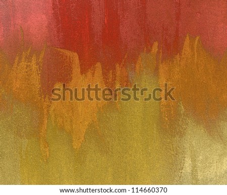 Abstract orange grungy acid etched paint background