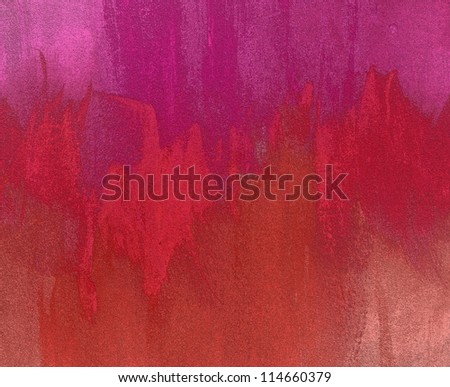 Abstract red grungy acid etched paint background