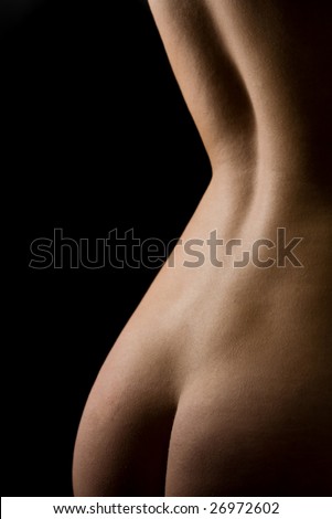 stock photo Anonymous nude woman back