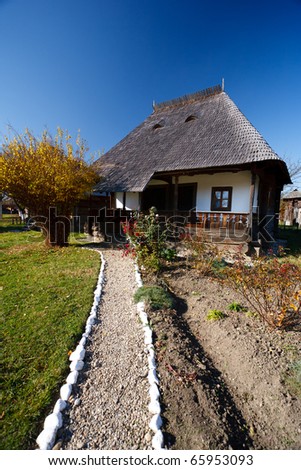 Traditional Romanian house - part of a series with old countryside architecture in Romania