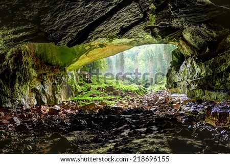 The grand opening of Coiba Mare cave in Apuseni national park, Romania