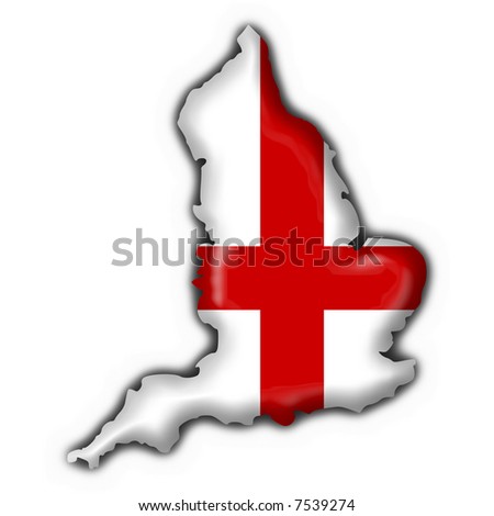 England Map Flag