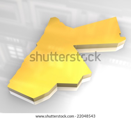 map of jordan asia. stock photo : 3d flag map of jordan