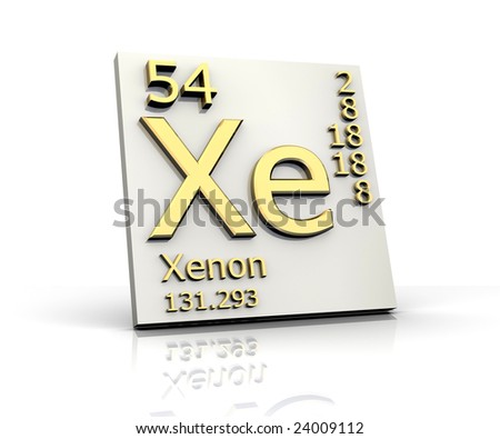Pictures Of Xenon The Element. stock photo : Xenon form