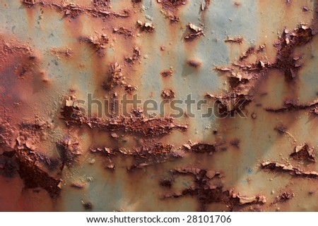 Rusted iron plate background