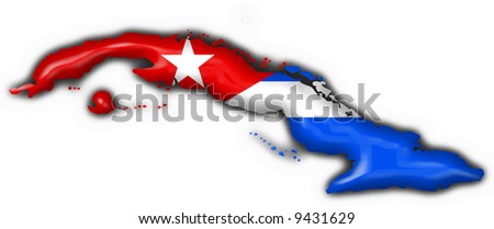cuba button flag map shape stock photo 9431629 shutterstock