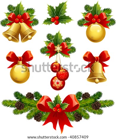 Christmas Ornaments on Stock Vector   Vector Illustrations   Christmas Ornaments Icons