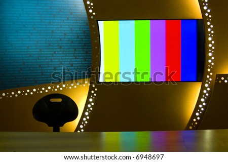 TV studio for news