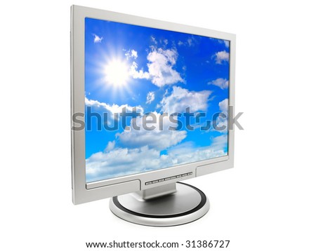 wallpaper computer background. stock photo : computer monitor