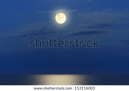 Full Moon Over The Black Sea