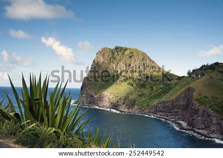 Kahakula is a unique rock formation along the northern coast of Maui in the Hawaiian Islands.