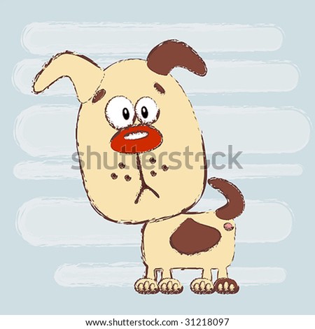 sad puppy clip art