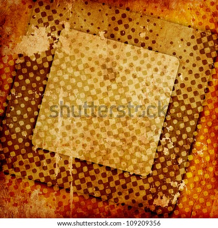 abstract grunge background with squares and dots