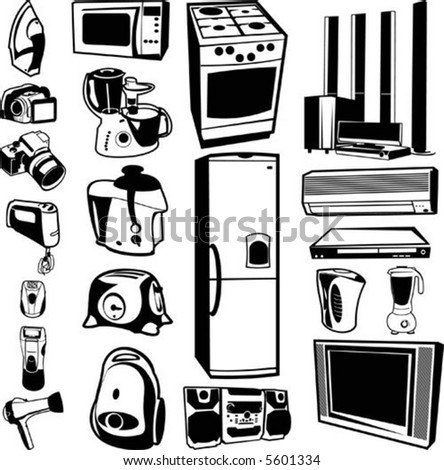 home appliance on Home Appliances Stock Vector 5601334   Shutterstock