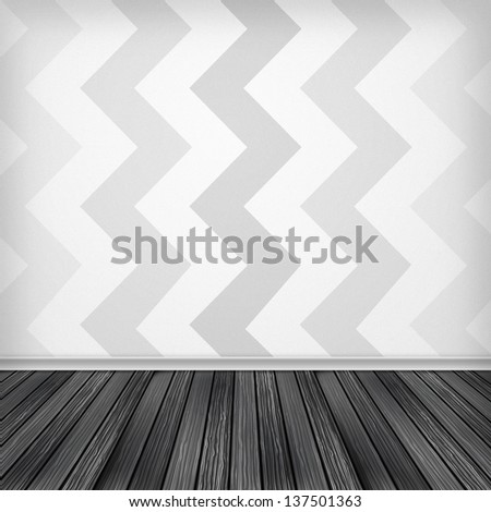 Grey, white empty room, interior with wallpaper. High resolution texture background.