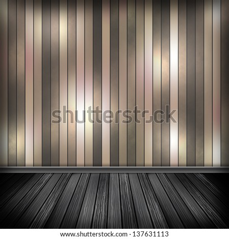 Gold empty room, interior with wallpaper. High resolution texture background.