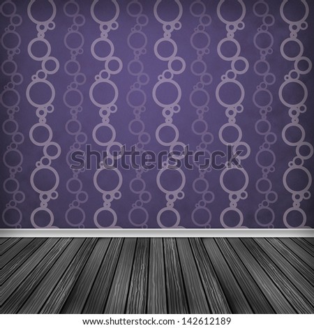 Violet, pink Empty room, interior with wallpaper. High resolution texture background.