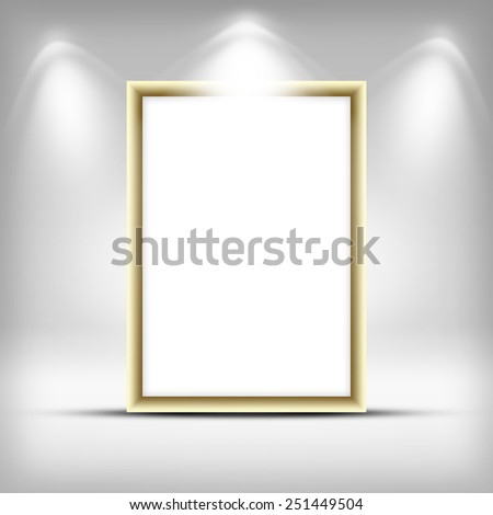Advertising space. Frame for picture or copy space.