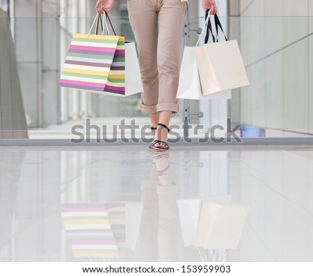 Woman in the shopping mall