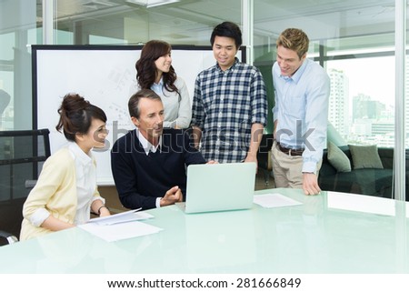 Office people in meeting
