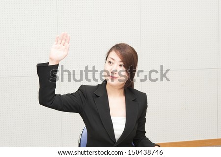 Women suit Hand Raised