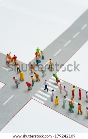 A large number of people and we intersection