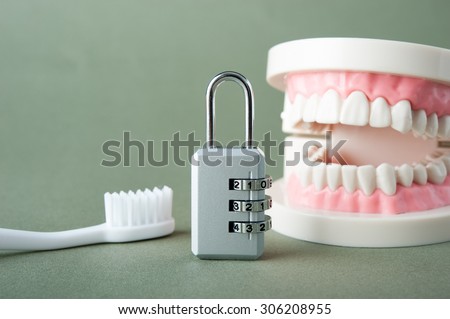 The teeth of the image