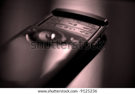 Cell phone, focus on keypad