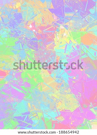 Shattered glass rainbow background