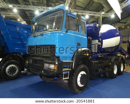 Blue power truck