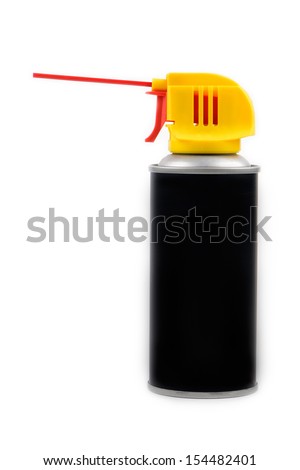 Spray aerosol can isolated on white background