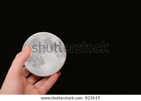 moon in hand