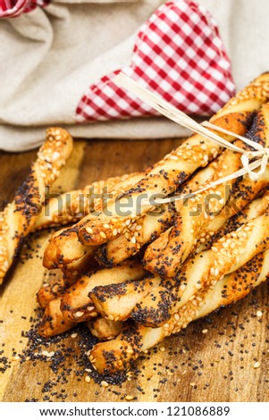 Bread sticks or Pretzel sticks