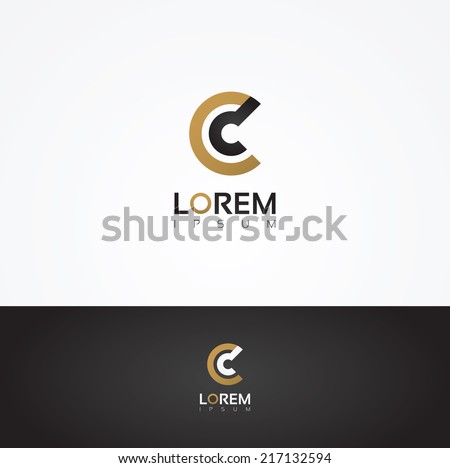 Elegant vector graphic alphabet symbol letter C Elegant vector graphic alphabet symbol letter C