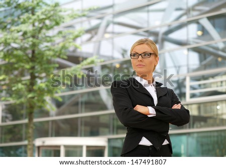 Portrait of an independent business woman standing outdoors