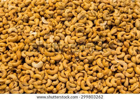 Healthy food, cashews rich in heart friendly fatty acids. Cashew nuts