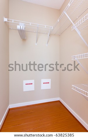 Empty walk-in closet