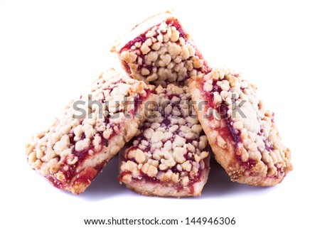 Sugar cookies, isolated on white background