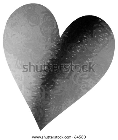 black and white photography love heart. stock photo : lack and white