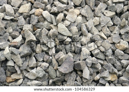 Granite rock - small, construction granite stones. Imagery suitable for backgrounds