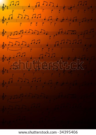 wallpaper music notes. stock vector : Music notes