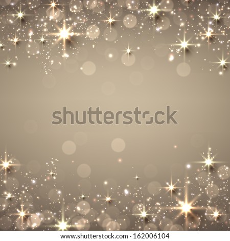 Golden christmas abstract texture background Holiday illustration with stars and sparkles Vector Golden christmas abstract texture background Holiday illustration with stars and sparkles Vector