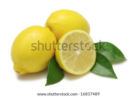 lemons with leaves