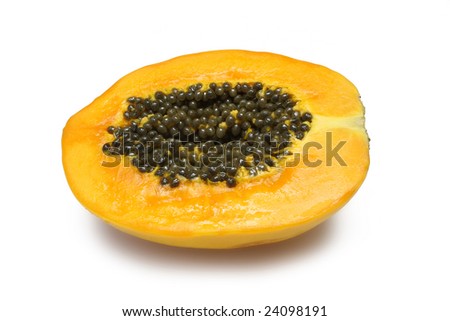 Half Paw Paw on white with clipping path